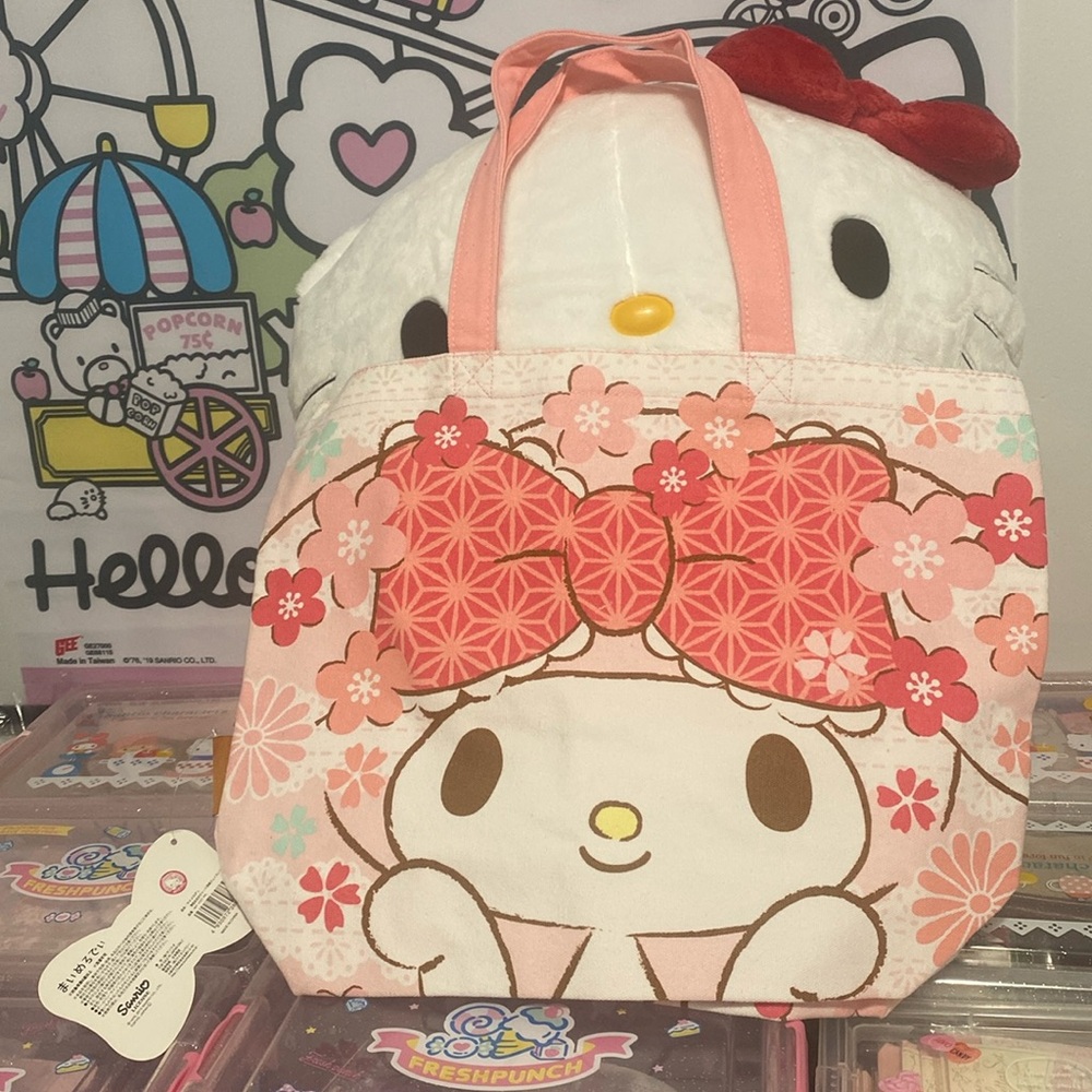 New Sanrio My Melody canvas tote medium shoulder bag